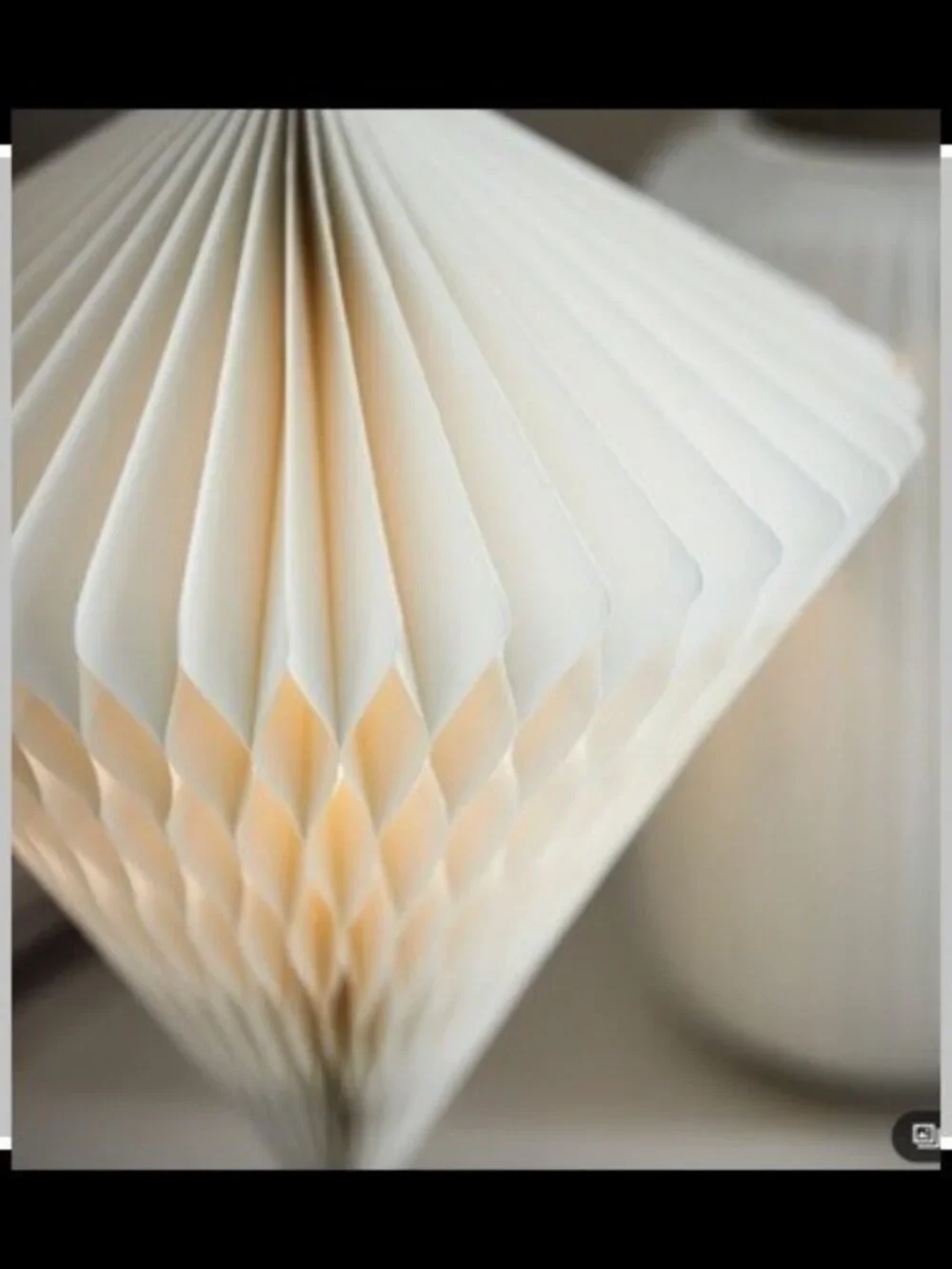 IKEA STRÅLA Pleated Diamond-Shaped LED Table Lamp, White, Article 106.066.40